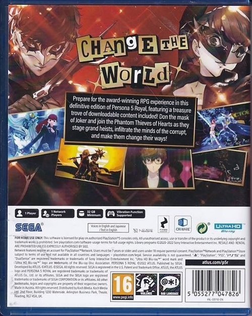 Persona 5 Royal - PS5 (A Grade) (Genbrug)